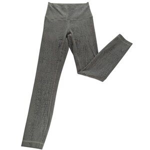 Lululemon Wunder Train High-Rise Tight Thread Dye Rover Black Leggings *SZ2